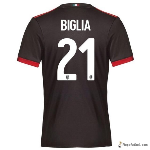 Camiseta AC Milan Replica Tercera Ropa Biglia 2017/18